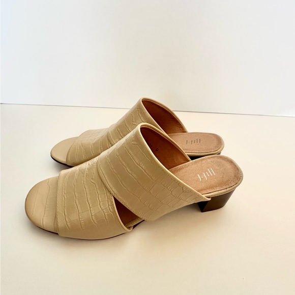 J. Jill Maelynn Block-Heel Mules in Neutral Croc Size 9 - Picture 6 of 6